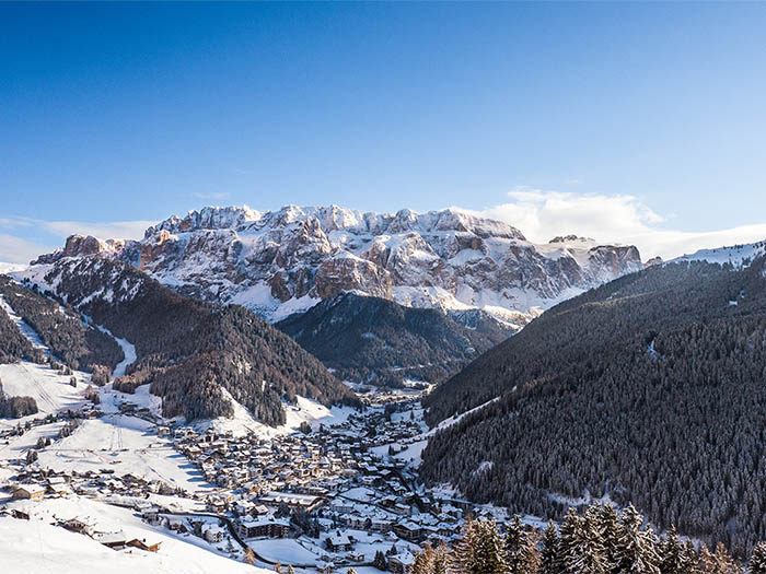 Selva di Val Gardena d'inverno
