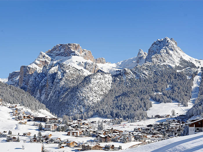 Selva di Val Gardena in imverno